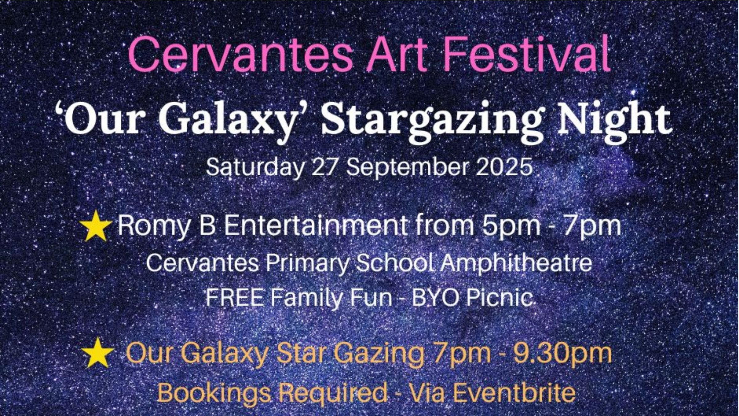 Cervantes Visitors Welcome